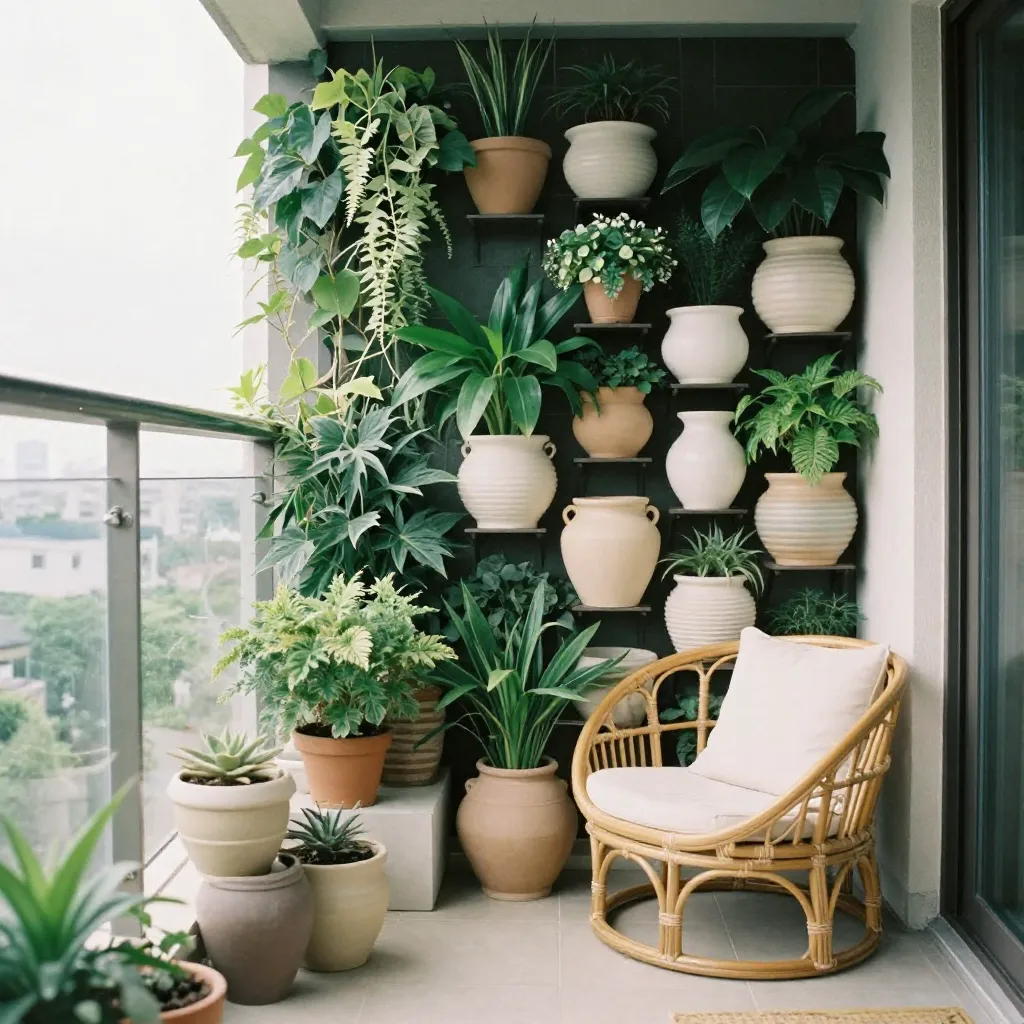 Modern minimalist flower bed design